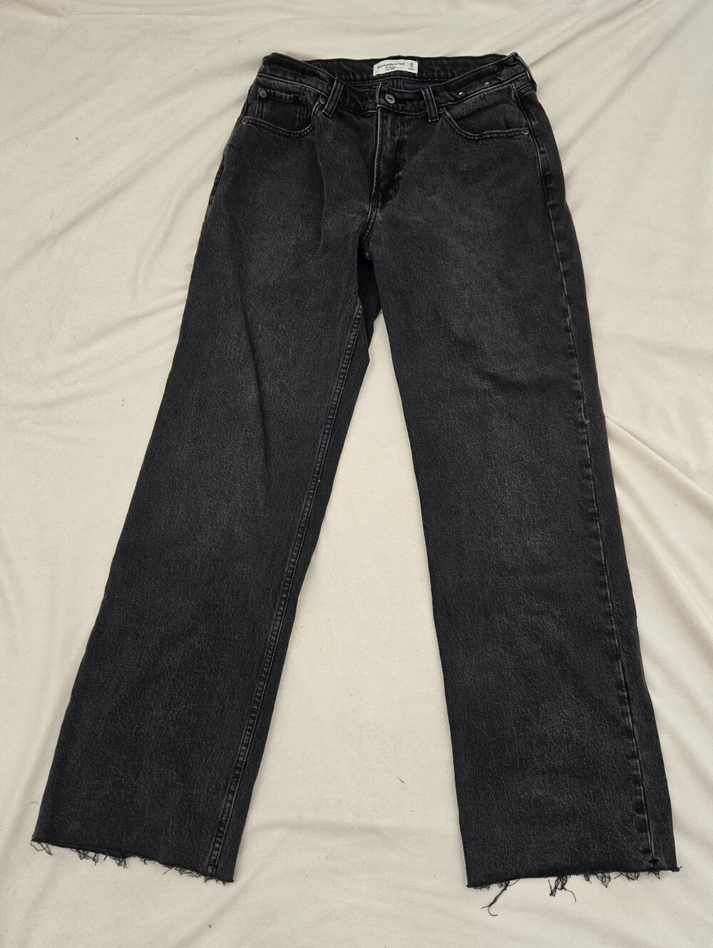Abercrombie & Fitch Low Rise Baggy Jean Black Wash Size 2R/26